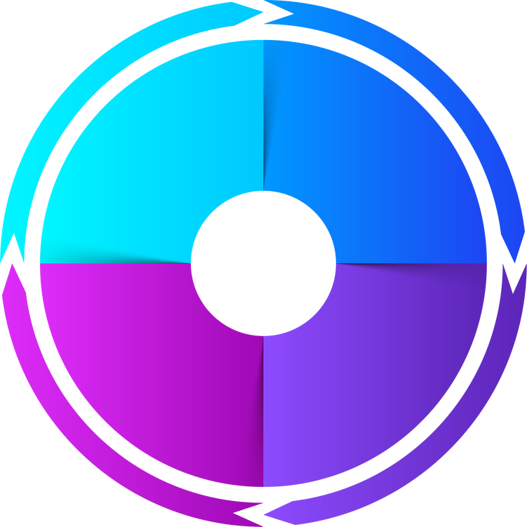 Pie Chart Infographic with 4 Steps
